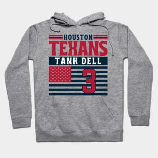 Houston Texans Dell 3 American Flag Football Hoodie